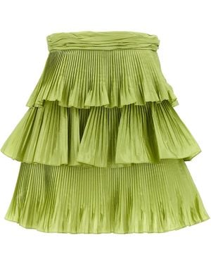 Valentino Garavani Skirt Velentino Taffetà Silk - Green
