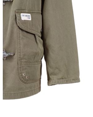 Fay 4 Ganci Archive Caban Coat Cotton Jacket - Green