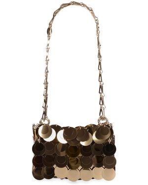 Rabanne Sparkles Discs Nano Bag - White