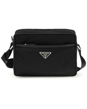 Prada Recycled Polyamide Shoulder Bag - Black