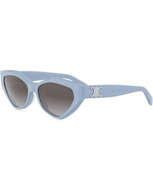 Celine Cl40323U Triomphe 84B Acetate Occhiali Da Sole - Blue