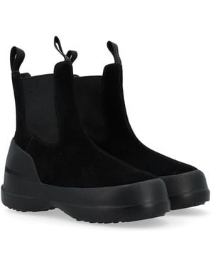 Moon Boot Mb Luna Chelsea Suede 80D2480050 - Black