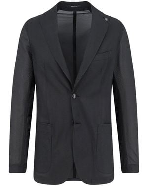 Tagliatore Nylon Blend Blazer - Blue