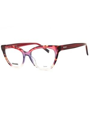 Missoni Missoni Mis0091 Cat Eye Eyeglasses — Burgundy - Black