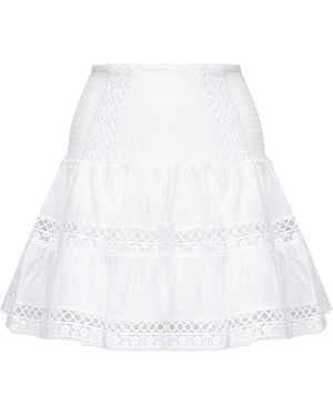 Charo Ruiz Hortens Mini Skirt - White