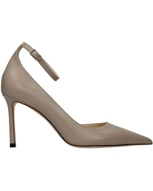 Jimmy Choo Leather Court Shoes - Metallic