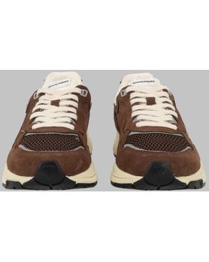 Autry Sneakers Hyperway Low Suede Cow Leather - Brown