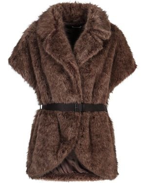 P.A.R.O.S.H. P.A.R.O..H. Eco-Fur Vest - Brown