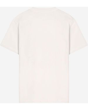 Just Cavalli T-Shirt With Logo Cotton T-Shirts - White