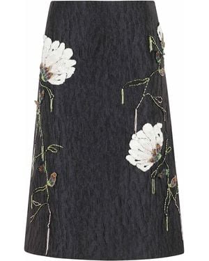 Jonathan Simkhai Arla Midi Skirt Poliestere Elastan Gonna - Black