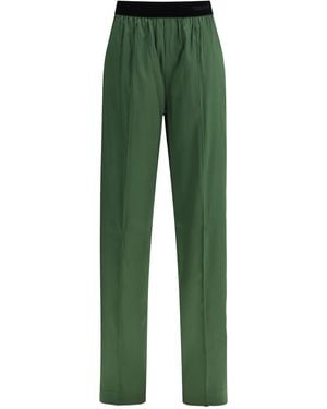 Tom Ford Stretch Silk Satin Pants Silk; Elastane - Green