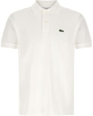 Lacoste Logo-Embroidered Polo Shirt - White