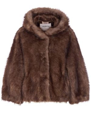 VALENTINI 1972 Eco Zibellino Fur Jacket - Brown