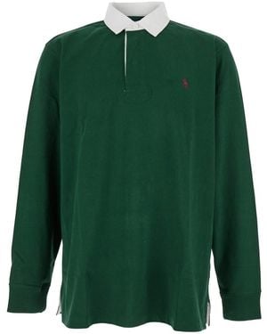 Polo Ralph Lauren Rugby Ml Collo Contrasto - Green