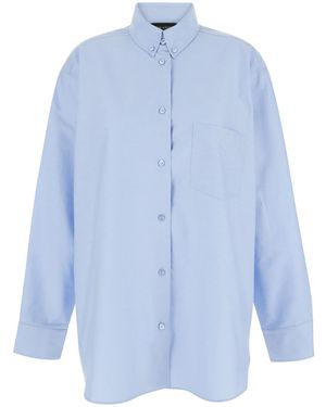 ANDAMANE Light Shirt With Buttons - Blue