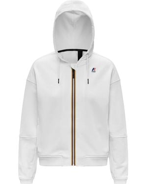 K-Way Lara Poly Cotton Felpa - White