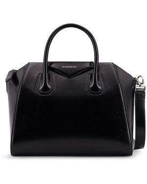 Givenchy Antigona Small Leather Shoulder Bag - Black