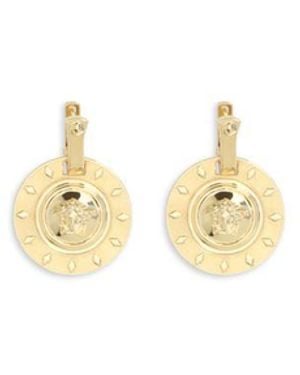 Versace Brass Earrings - Metallic