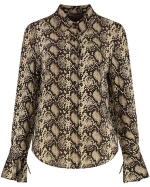 Nili Lotan Printed Silk Shirt - Multicolour