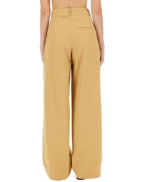 A.P.C. Veronica Straight Fit Pants Organic Cotton Pants - Natural