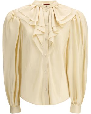 Gucci Silk Twill Shirt - Natural
