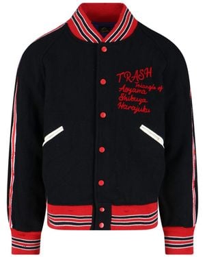 Needles Logo Bomber Jacket - Black