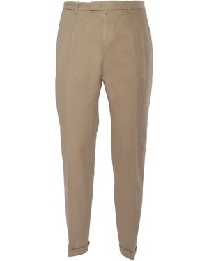 BRIGLIA Elegant Trousers Cotone Pant - Natural