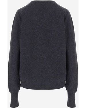 Gucci V-Neck Cashmere Sweater - Blue