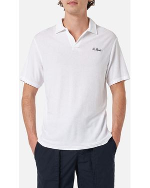 Mc2 Saint Barth Terry Polo Shirt Jeremy - White