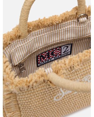 MC2 Saint Barth Mini Vanity Straw Effect Bag - Metallic