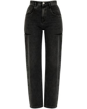 Maison Margiela Jeans With Cut-Out Detail, Cotton - Black