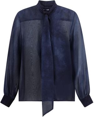 Lardini Bow Shirt - Blue