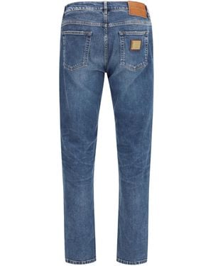 Dolce & Gabbana Dolce & Gabbana Straight-Leg Denim Jeans - Blue