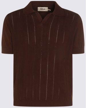 Altea Cotton Polo Shirt - Brown