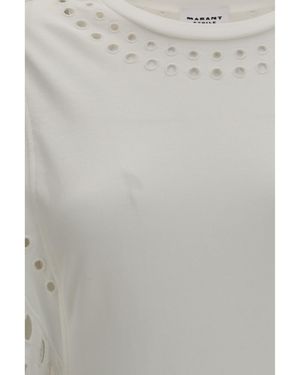 Isabel Marant Marant Etoile Orlane Cotton And Broderie Orlane Dress - Grey