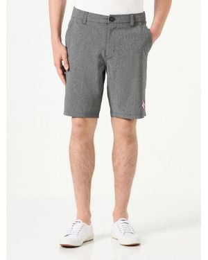 Mc2 Saint Barth Ripstop Fabric Bermuda - Gray