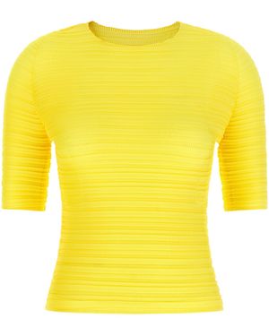 Issey Miyake Polyester Blouse - Yellow