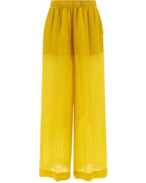 Nude Palazzo Trousers Tencel - Yellow