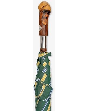 Larusmiani Umbrella Pic Nic Chestnut Handle - Green