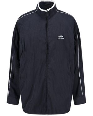 Balenciaga Giazza Zip Logo - Blue