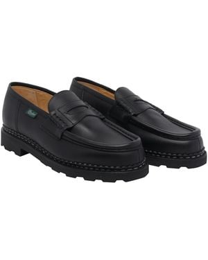 Paraboot Calf Leather/Rubber Sole - Black