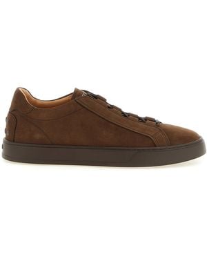 Tod's Nubuck Leather Sneaker - Brown