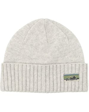 Guidi Brodeo Wool Beanie - White