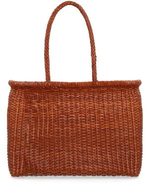 Dragon Diffusion Shoulder Bag B Weave Leather - Brown