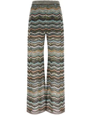 Missoni Viscose Flared Pants - Gray