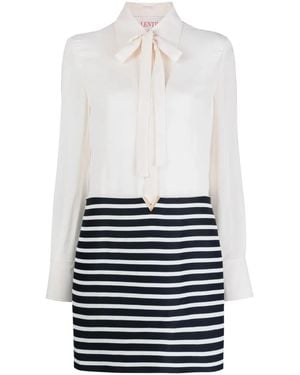 Valentino Shirt Mini Dress - White