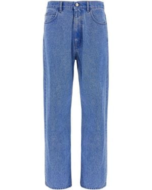 Marni Bleached Coated' Jeans - Blue