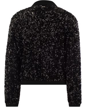 Herno Bomber Jacket With Sequins in Metallic | Lyst UK