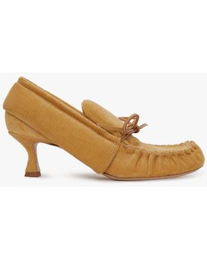 JW Anderson Kitten Heel Moccasins - Natural