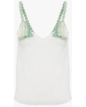 JW Anderson Tassel Strap Camisole - White